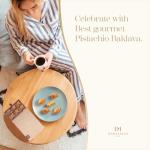 Pistachio Baklava Gift Box - 15 Sweet Pieces