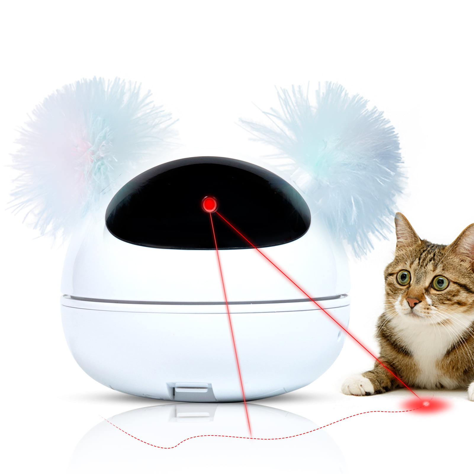 Automatic Bengal Cat Laser Toy with Feather