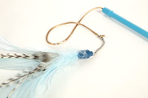Extendable SmartyKat Frisky Flyer Feather Wand Cat Toy