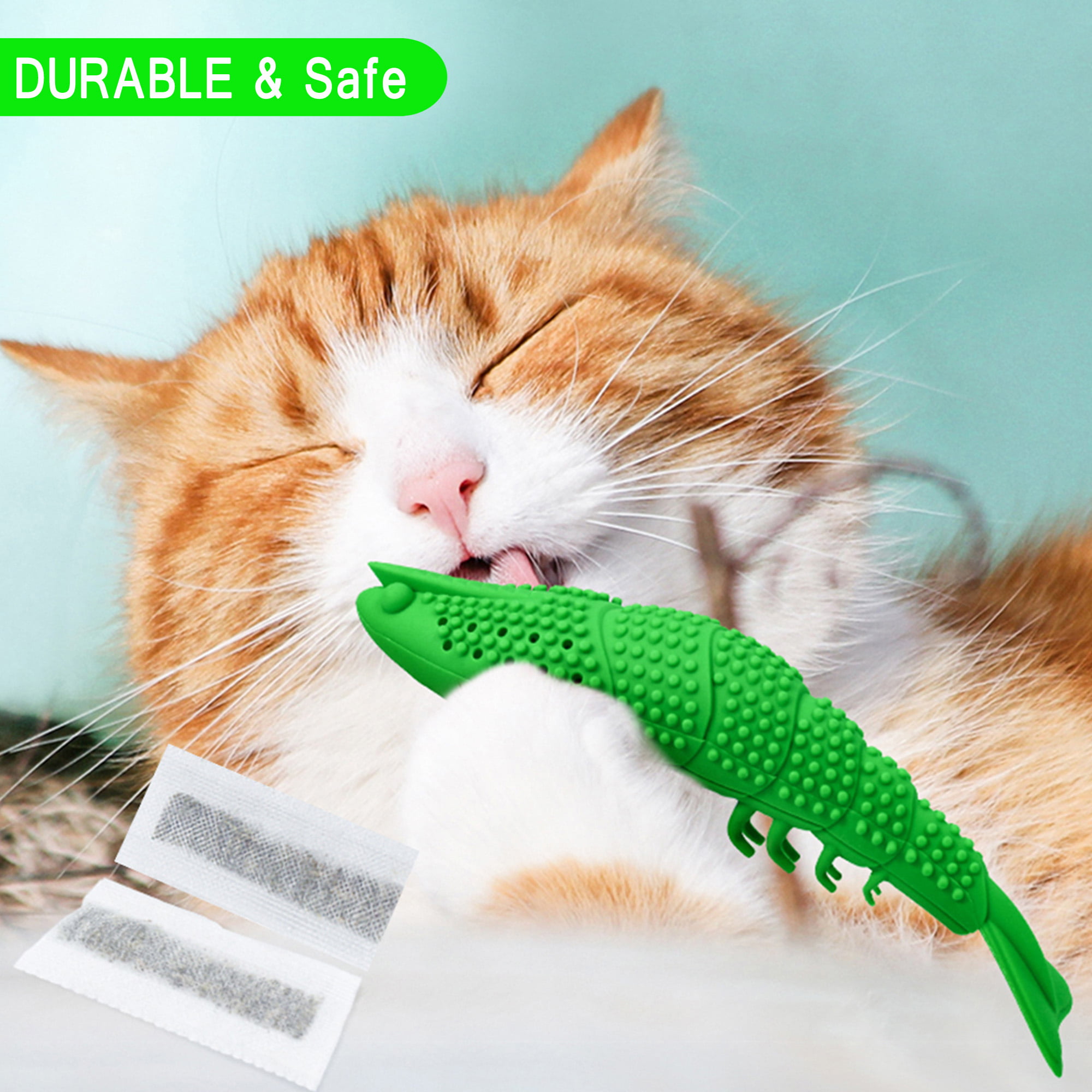 Green Crayfish Dental Care Cat Toy