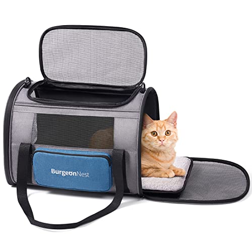 BurgeonNest Large Cat Carrier with Side Bag