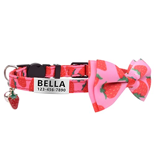 Bengal Cat Collar: Customizable Breakaway Bell & Bow Tie