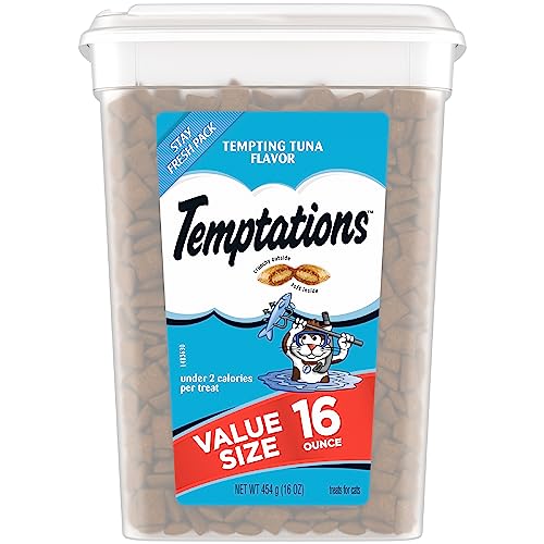 Temptations Tuna Flavor Cat Treats - 16 oz. Tub