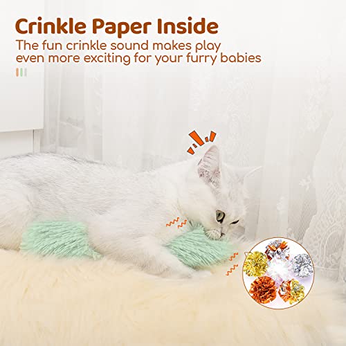Interactive Cat Kicker Toys with Crinkle Sound