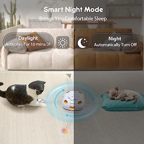 Interactive Rechargeable Bengal Cat Toy, Motion Cat Wand