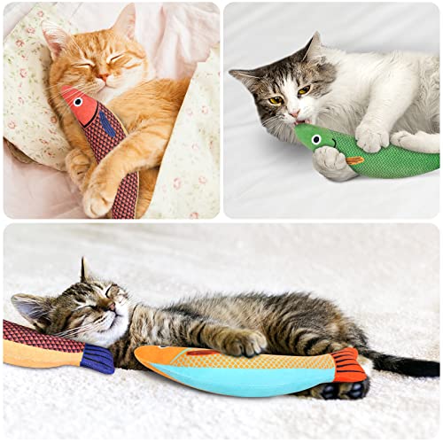 Plush Bengal Kitten Toy Set with Catnip & Bell - 3PCS