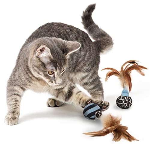 Bengal Cat Toys: Feather Flips Plush - Blue