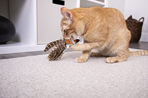 SmartyKat Toss-A-Fox Cat Toy - Brown/White