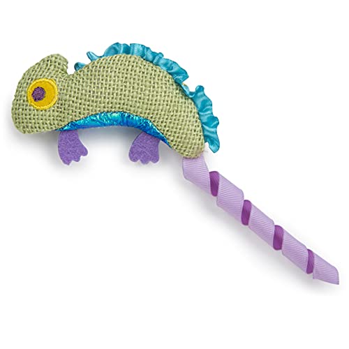 Crinkle Chameleon Cat Toy with Silvervine & Catnip