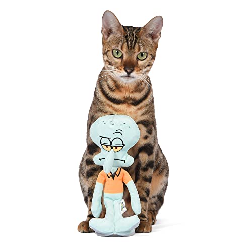 SpongeBob SquarePants for Pets Squidward Cat Toy, Kicker Toy Infused with Catnip | Official Spongebob Squarepants Cat Toy for Pets | Gifts for Spongebob Fans 4 Inch