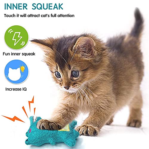 Interactive Cat Toys Set: Crinkle Sound, Catnip Filled Mouse