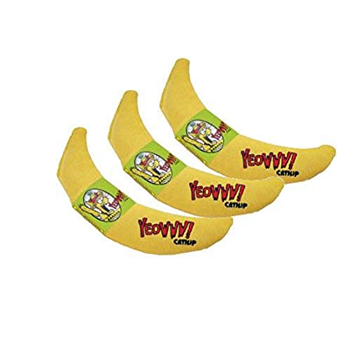 Organic Catnip Banana Toy Trio - YEOWWW!