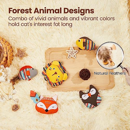 Bengal Catnip Toys Set - 5 Interactive Jungle Animals