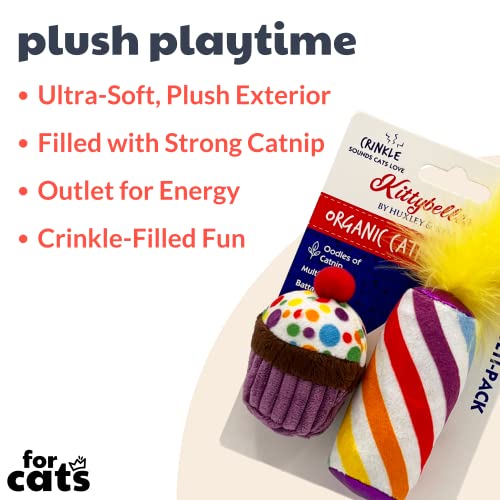 Bengal Cat Toy Set: Mewow Cupcake & Candle