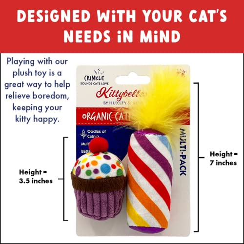 Bengal Cat Toy Set: Mewow Cupcake & Candle