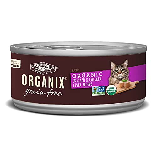 Organic Chicken & Chicken Liver Cat Food Cans