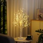 144 LED Birch Tree Lamp with Timer - Warm White