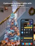 Govee Smart RGBIC Christmas Lights 66ft, App-Controlled