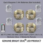 66 Ft 200 LED Multi-Color Battery Fairy Lights