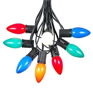 25ft C9 Multi Ceramic Christmas String Lights