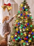 C9 Multicolor Ceramic Christmas Lights, 25Ft