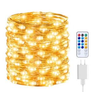 Minetom 66ft Fairy Lights with Remote - Warm White