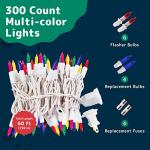 300-Count White Wire LED String Lights