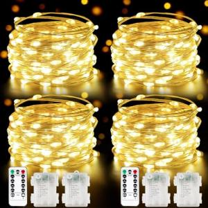 33FT 100 LED Battery Fairy Lights with Remote