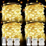 33FT 100 LED Battery Fairy Lights with Remote