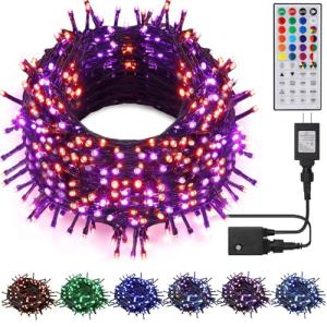 98.5ft Color Changing Christmas Lights with Remote