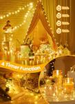 Minetom 66ft Fairy Lights with Remote - Warm White