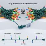 50-Count Multicolor Mini Christmas String Lights