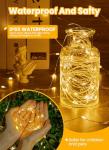 Minetom 66ft Fairy Lights with Remote - Warm White