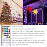 Color Changing Christmas String Lights with Remote