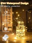 33FT 100 LED Battery Fairy Lights with Remote