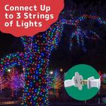 300-Count White Wire LED String Lights