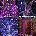 98.5ft Color Changing Christmas Lights with Remote