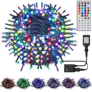 98.5ft Color Changing Christmas Lights with Remote