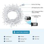 66Ft 200LED Multicolor Connectable Christmas Lights