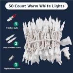 100 Warm White Christmas String Lights - 20 ft