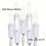 JinBest 100 LED Warm White Christmas Lights 35 FT