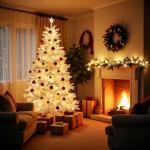 JinBest 100 LED Warm White Christmas Lights 35 FT