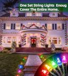 1500 LED Multicolor Christmas Lights for Indoors Outdoors
