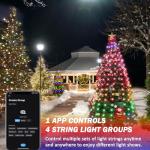 200 LED Christmas Tree String Lights with Remote