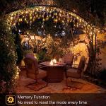 66ft Warm White LED Icicle Christmas Lights