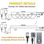 KAZOKU 380LED 40FT Waterproof Christmas String Lights