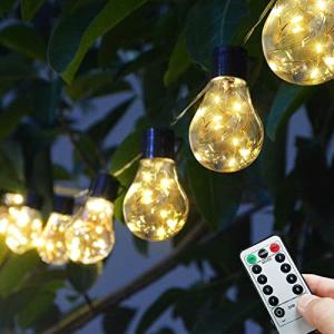 20 Vintage LED String Lights - 14ft Battery Operated