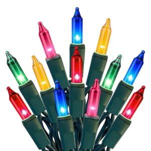 HISHINY 100 Count Multicolor Christmas Tree Lights