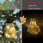 20 Vintage LED String Lights - 14ft Battery Operated