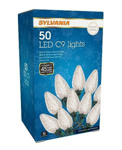 SYLVANIA 50 Count Warm White C9 LED Lights